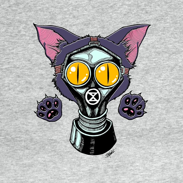 Gas Mask Kitty by Indi Martin